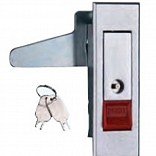 CERRADURA PLANO DE PLUSH BOTON ROJO