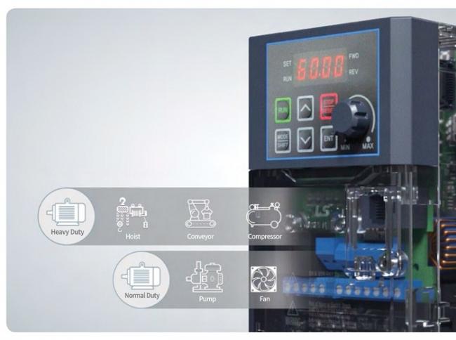 VARIADOR DE FRECUENCIA 220VAC 5A 3FI,1HP, G100